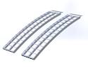 512 USA Aluminium Ramps (Pair) Arched, Total Capacity 1134Kg. Each Ramp is1.5M (5Ft) Long x 300mm (12”) Wide
