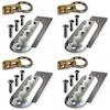 520315 Macs USA Double Stud Tie Down Anchor Plate Assembly - 4 Pack
