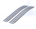 712H USA Aluminium Ramps (Pair) Heavy Duty Arched. Total Capacity 1360Kg. Each Ramp :2.2M (7’ 4”) Long X 300mm (12”) Wide