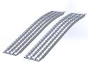 716H USA Aluminium Ramps (Pair) Heavy Duty Arched. Total Capacity 1360Kg. Each Ramp :2.2M (7’ 4”) Long X 406mm (16”) Wide