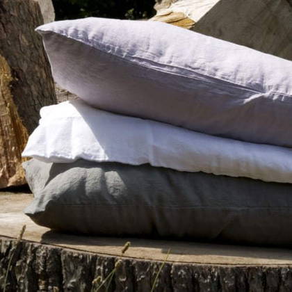 Bed & Philosophy pure linen Pillowcase - Std Size. Available in 12 colours