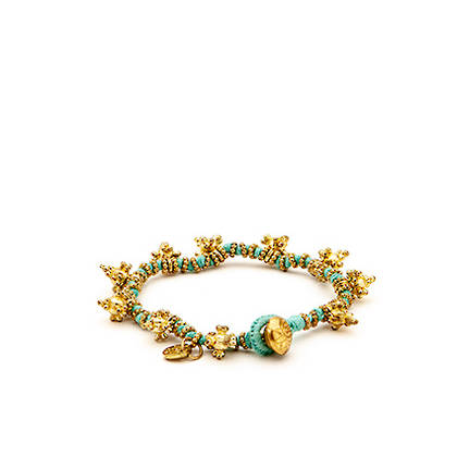 Bracelet Shakti - gold sky blue (sold out)