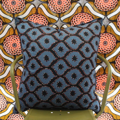 African Wax Print Cushion - Daylight 2