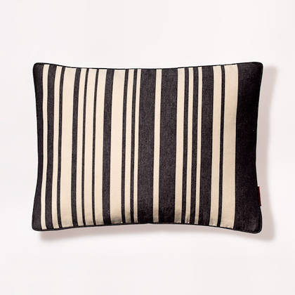 French Stripe Tom Noir Cushion 30x40cm