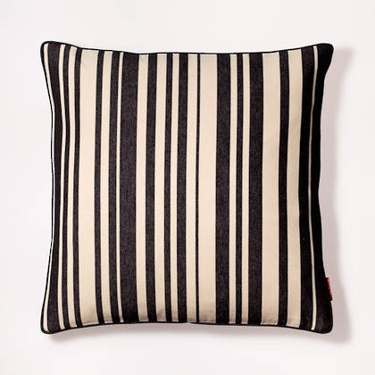 Cushion French Stripe Tom Noir 50cm