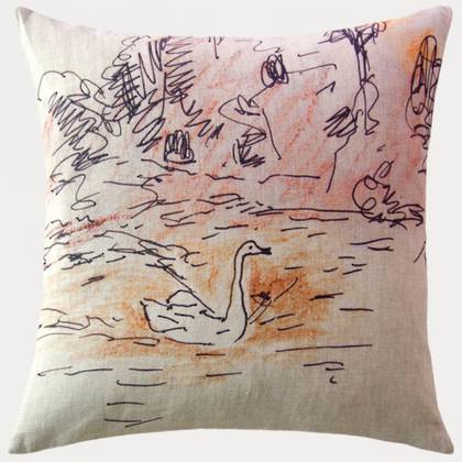 Maison Lévy Cushion Cygne 55cm