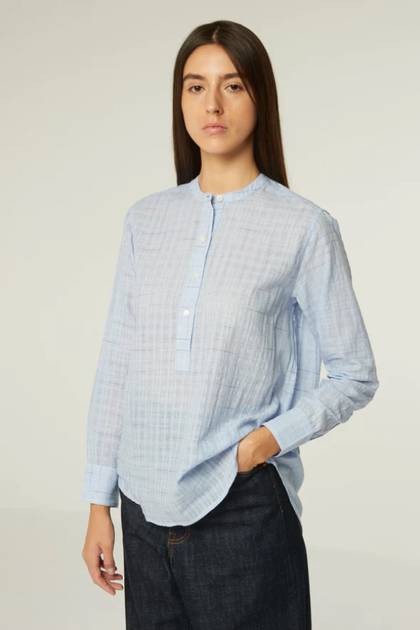 Moismont Shirt pure Cotton - design Jack in Blue-Violet