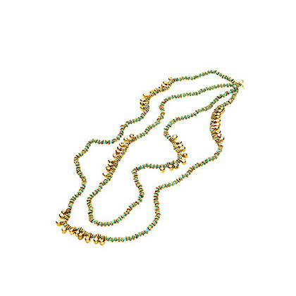 Necklace Puja - gold sky blue (sold out)