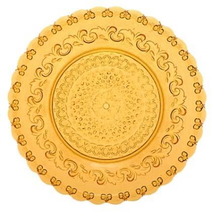 Fleur de Lys Amber Large Plate (available to order)