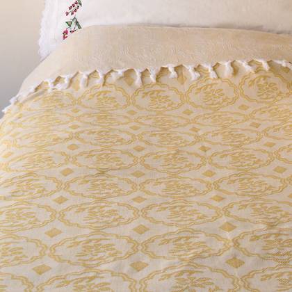 Turkish Cotton Bedcover - Mustard (sold out)