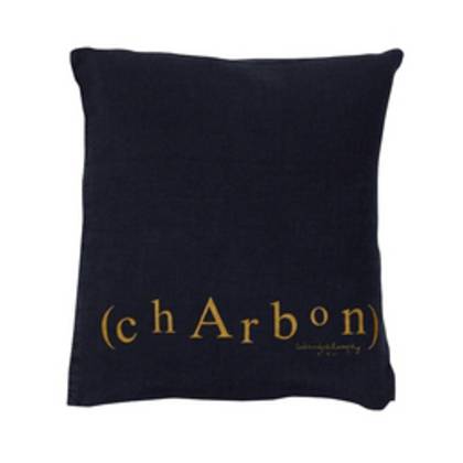 Bed & Philosophy pure linen Molly Cushion in Charbon (available to order)