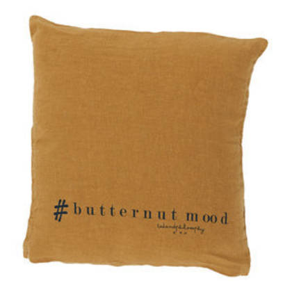 Bed & Philosophy pure linen Molly Cushion in Butternut (available to order)
