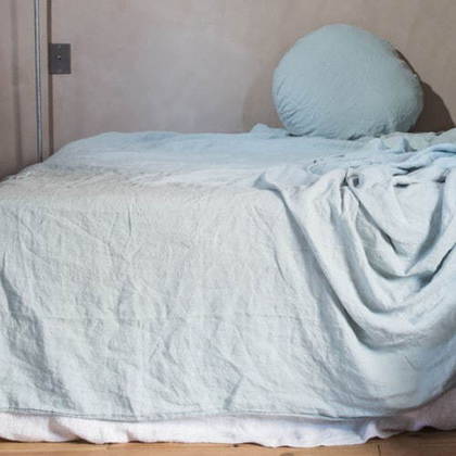 Bed & Philosophy pure linen Flat Sheet. Available in 13 colours