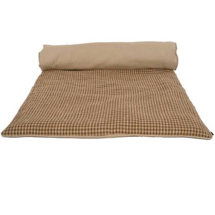 French Linen Sofa Mattress in Piana Gold - washable