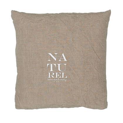 Bed & Philosophy pure linen Molly Cushion in Natural