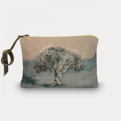 Maison Levy Velvet Zip Purse - El Olivo (available to order)