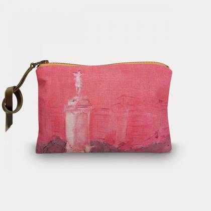 Maison Levy Linen Zip Purse - Monumento (available to order)