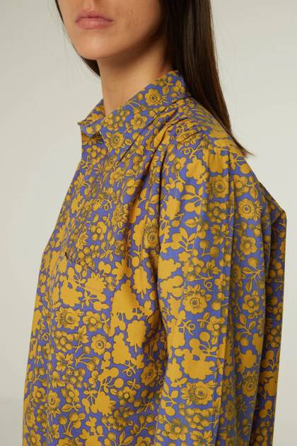 Moismont Tunic pure Cotton - design Valentina in Romy Pansy Blue