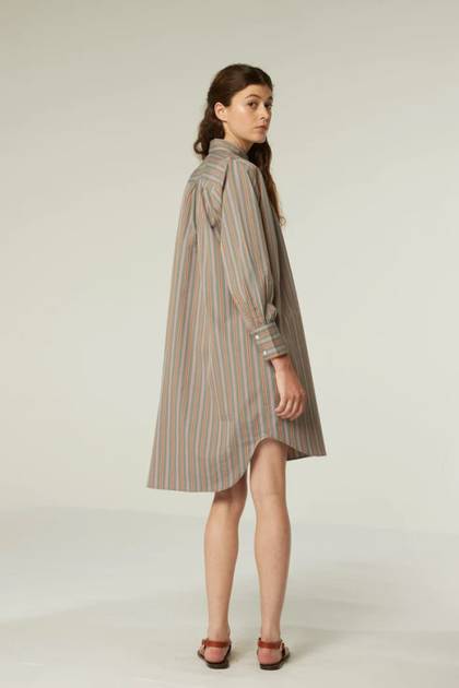 Moismont Tunic pure Cotton - design Valentina in Stripes Cloud