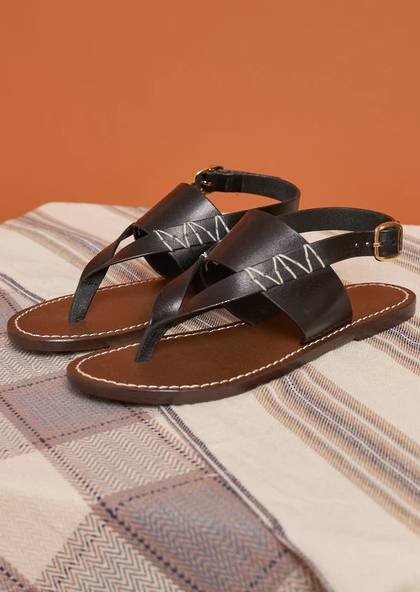 Moismont Summer Leather Sandal No. 1- Black
