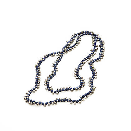 Necklace Patra - silver blue