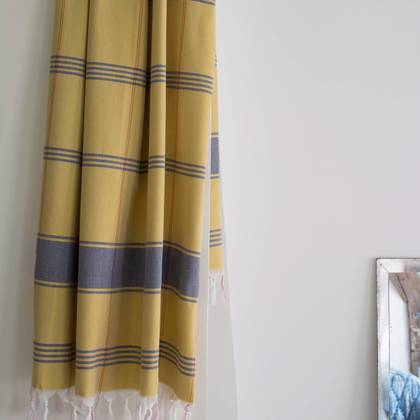 Turkish Organic Cotton Towel - Mustard Yellow