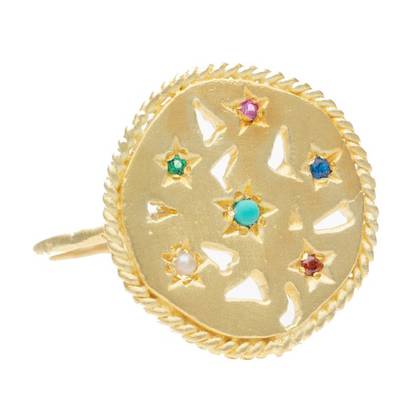 Gold Plate Souk Ring