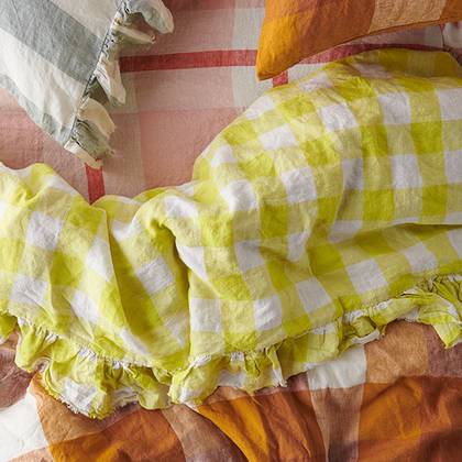 Limoncello Ruffle Flat Sheet - One size (due end of Jan)
