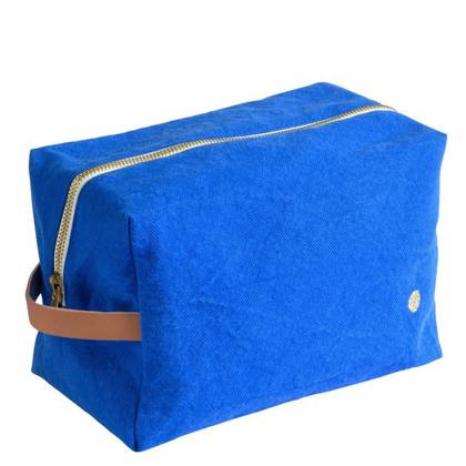 Toiletry Bag Cube - available in Blue Mecano