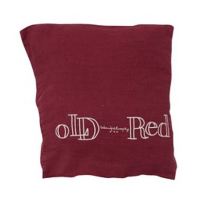 Bed & Philosophy pure linen Molly Cushion in Old Red (available to order)