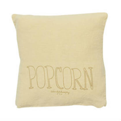 Bed & Philosophy pure linen Molly Cushion in Popcorn (available to order)