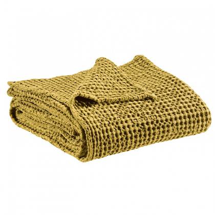 Portuguese Cotton Throw - Curry