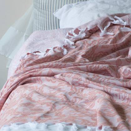 Turkish Cotton Bedcover - Copper (sold)