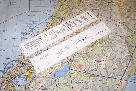 Navigation Ruler - Aeroscale - White 3-scale  In Stock
