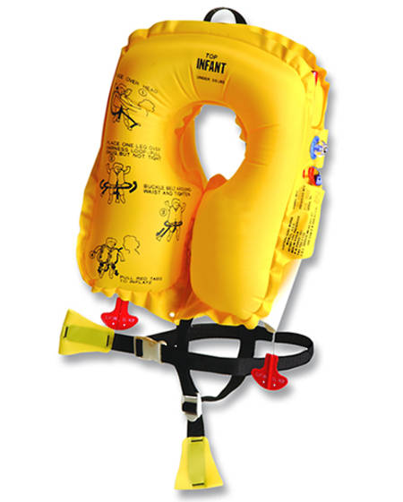 EAM INV20L8 Infant Aviation Inflatable Lifejacket children under 16kg ; 10 Year Service. P0640-201W