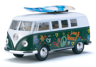 VW Combi Van 1962 With Surfboard