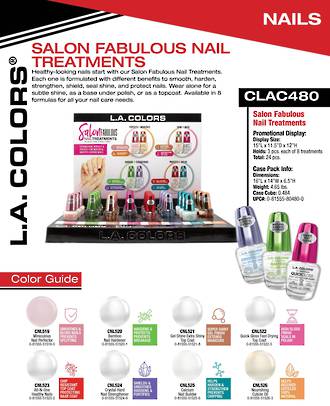 LA Colors Salon Nail Treatments Display - 24pcs