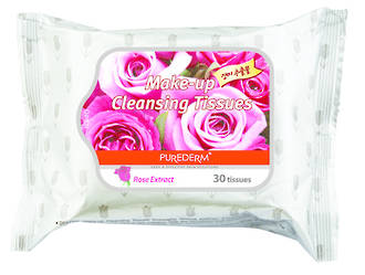 Purederm Makeup Remover Wipes - Rose