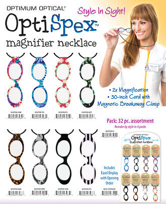 Optispex Magnifying Necklace Display - 32pcs