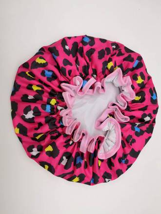 Shower Cap Leopard - Pink