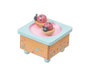 Wooden Ladybug Music Box
