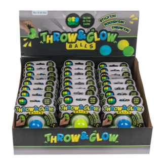 Throw & Glow Balls, Display - 24pc