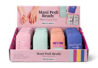 Olivia Moss Mani Pedi 6pc Manicure Set Display - 24pcs