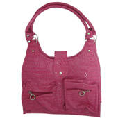 Hand Bag Croc - Pink