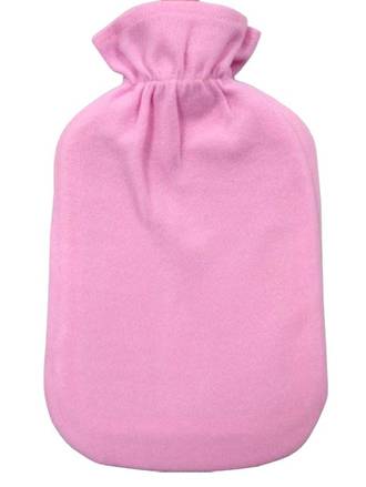 Microfiber Hot Water Bottle Cover - Pink