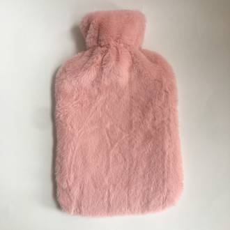 Plush Hot Water Bottle Cover - Pink