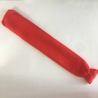 Long Hot Water Bottle & Cover - Red