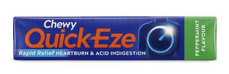 Quickeze Antacid Chewy Stick Pack Display - 32pcs