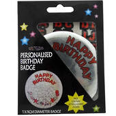 Party Personalised Birthday Badge