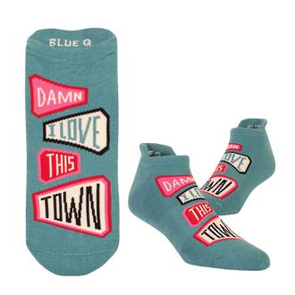 Sneaker Socks - Love This Town Sneaker Socks